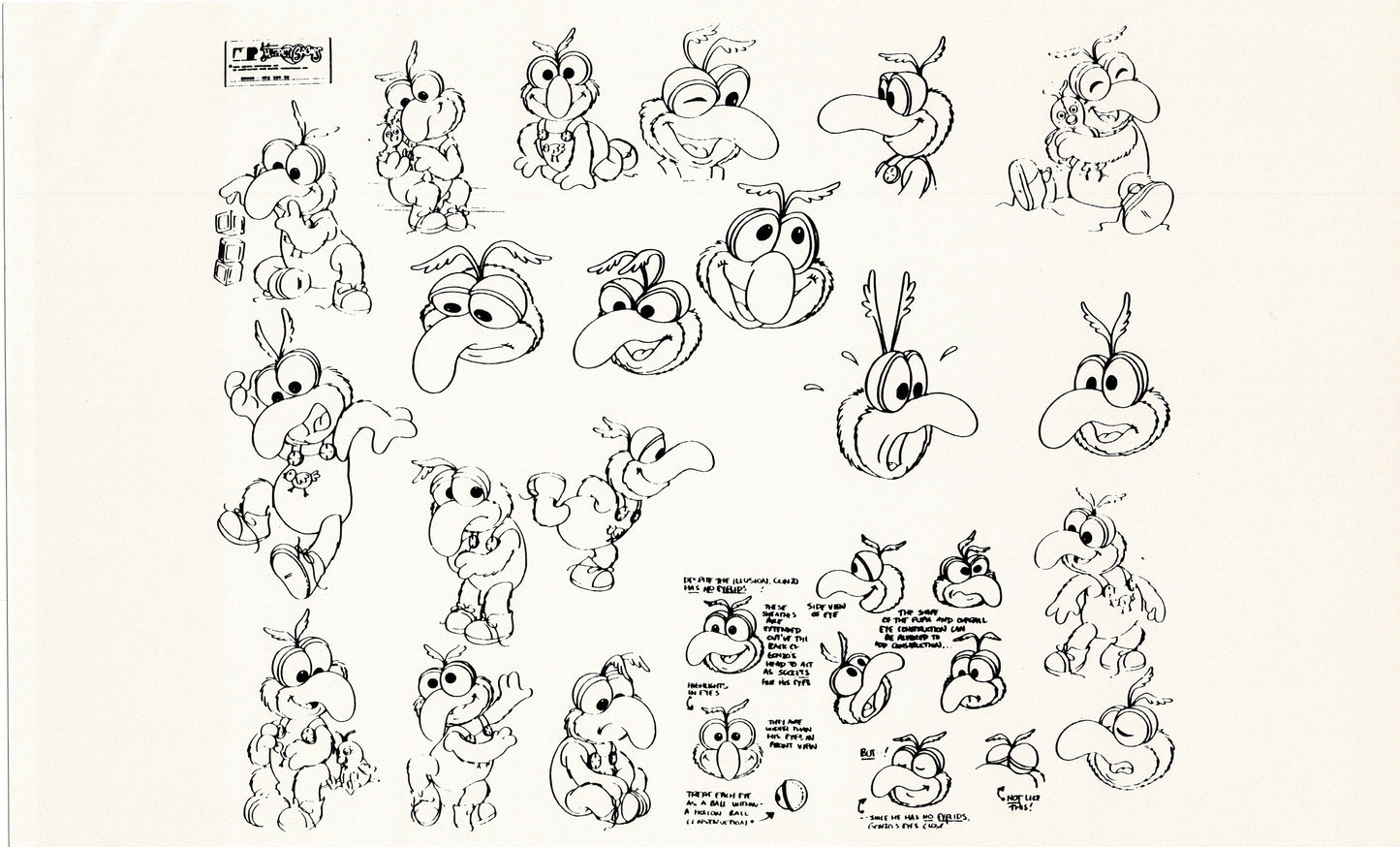 Muppets Disney Muppet Babies Production Animation Model Copy Lot of 22 Jim Henson Marvel 3