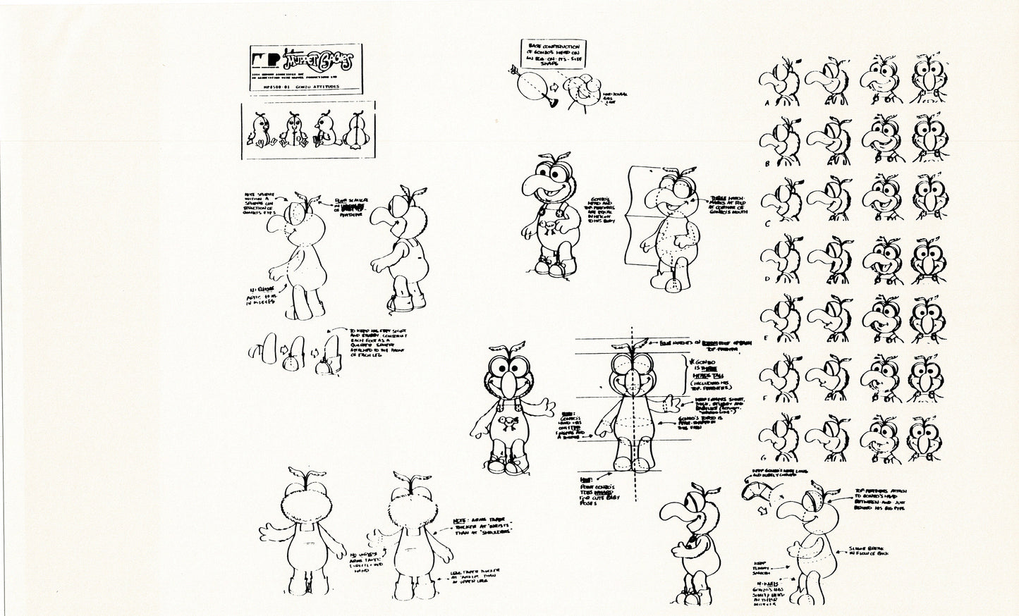 Muppets Disney Muppet Babies Production Animation Model Copy Lot of 22 Jim Henson Marvel 3