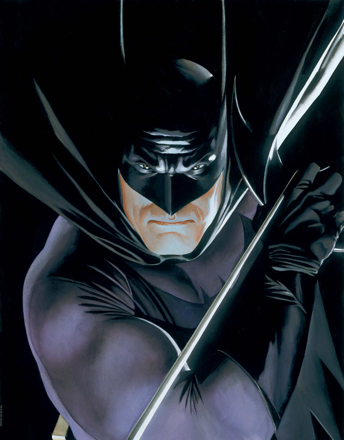 Mythology Batman Alex Ross Signed DC Print on Paper Limited Edition of 25 Printers Proof Edition