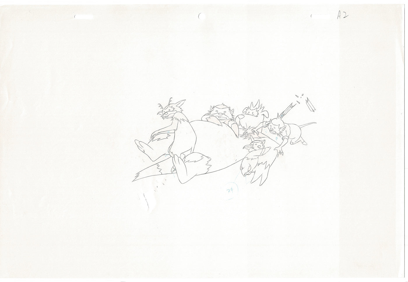 Little Nemo Adventures in Slumberland Animation Cel Drawing 1989 McCay J017