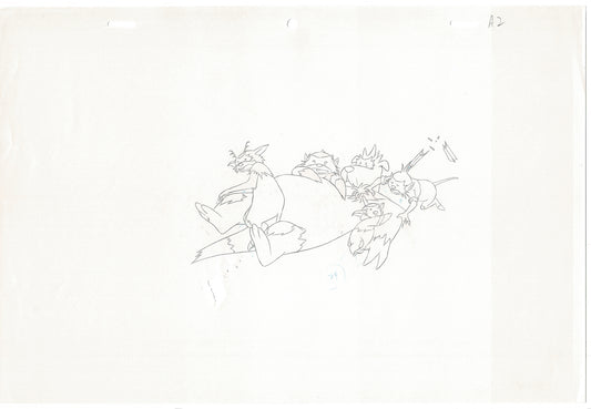 Little Nemo Adventures in Slumberland Animation Cel Drawing 1989 McCay J017
