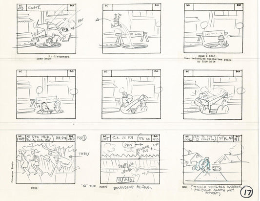 Archie Storyboard Animation Riverdale Cartoon Page Filmation 1977 B-017