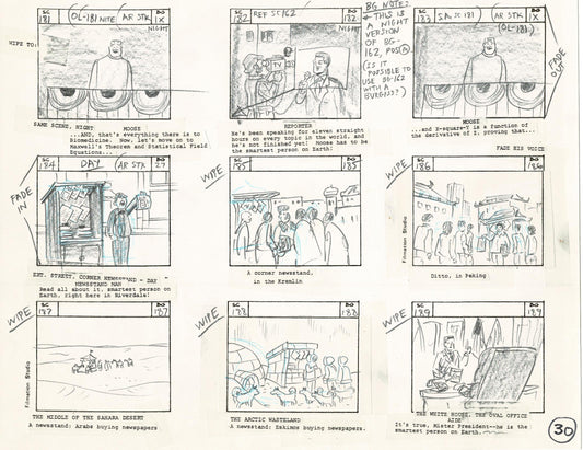 Archie Storyboard Animation Riverdale Cartoon Page Filmation 1977 B-030