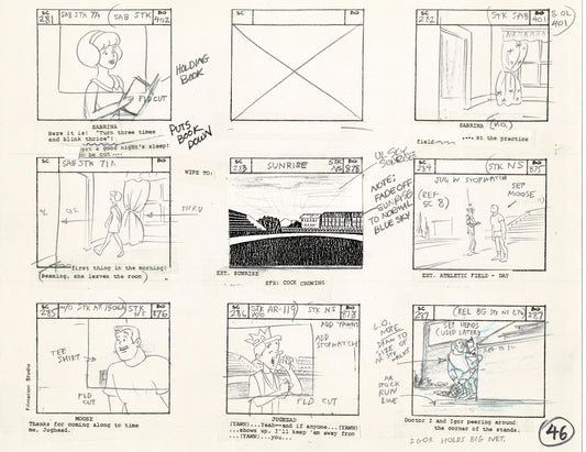 Archie Storyboard Animation Riverdale Cartoon Page Filmation 1977 B-046