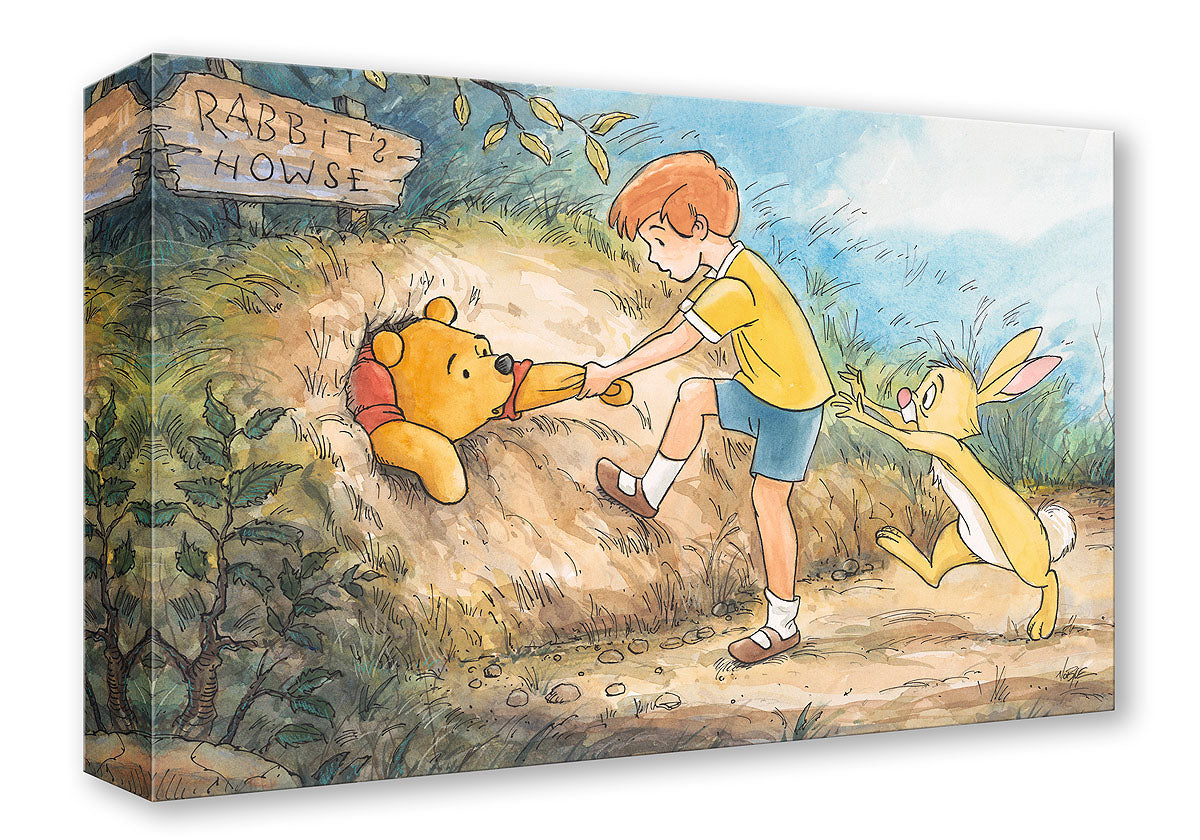 Winnie the Pooh Walt Disney Fine Art Randy Noble Limited Edition Treasures on Canvas Print TOC "Rabbit's Howse"