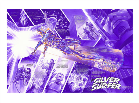 Origins Silver Surfer Alex Ross Signed Marvel SDCC 2026 Exclusive Print on Paper Limited Edition of 25 Printers Proof Edition