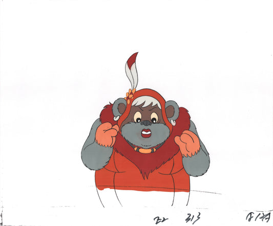 Star Wars: Ewoks Original Production Animation Cel and Drawing from Lucasfilm D-P12A