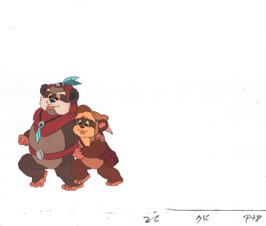 Star Wars: Ewoks Original Production Animation Cel and Drawing from Lucasfilm D-P38