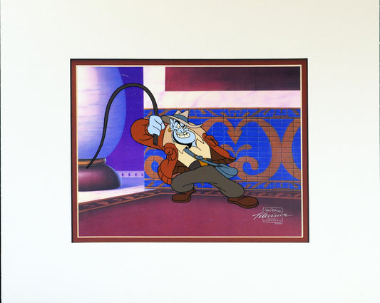 Aladdin The Genie Walt Disney Cartoon Production Animation Cel from 1994 Return of Jafar Matted 10 C-A