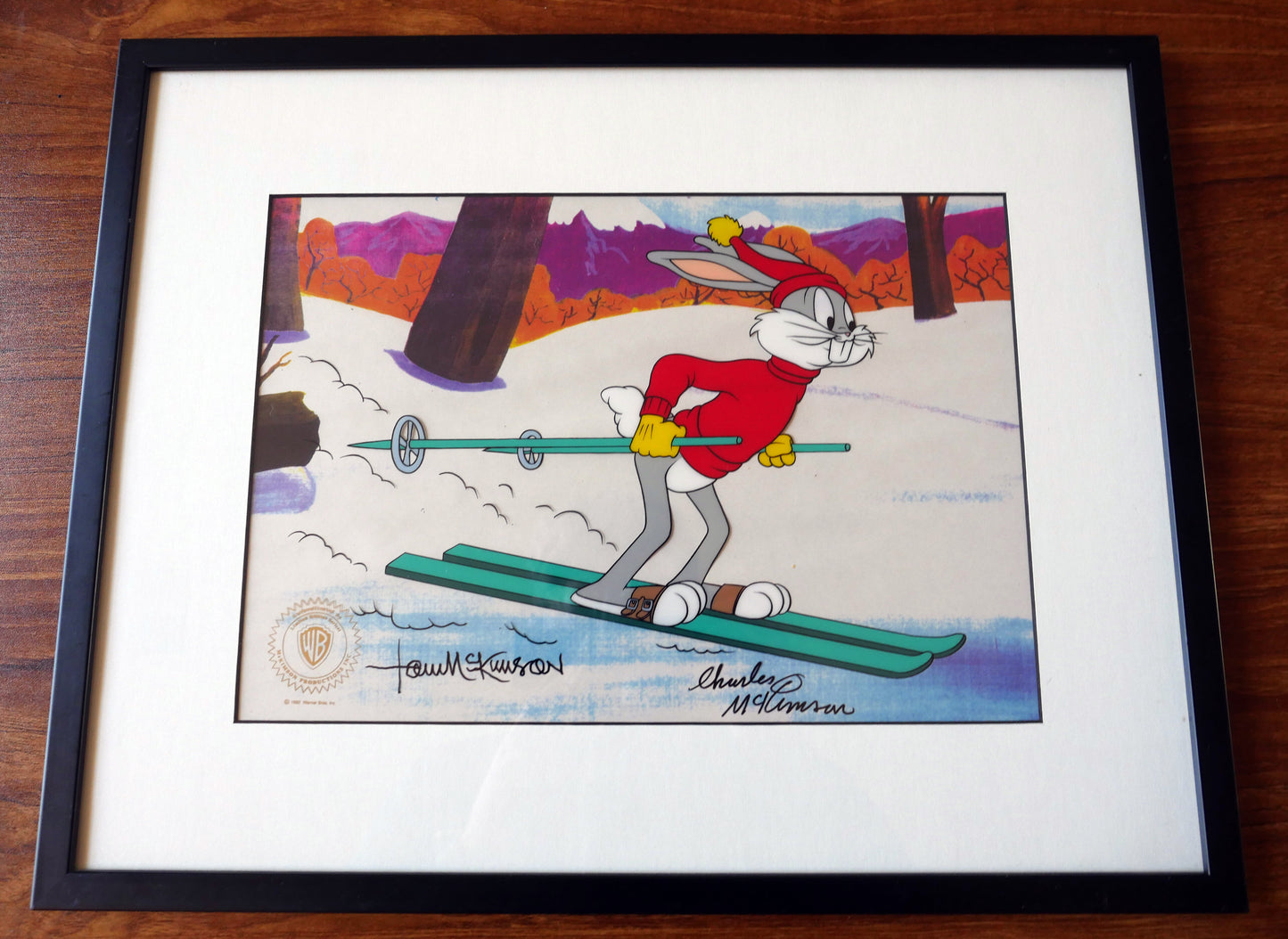 Bugs Bunny Sericel Signed by Tom and Charles McKimson Looney Tunes Warner Bros C-JC