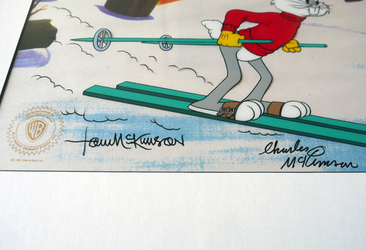 Bugs Bunny Sericel Signed by Tom and Charles McKimson Looney Tunes Warner Bros C-JC