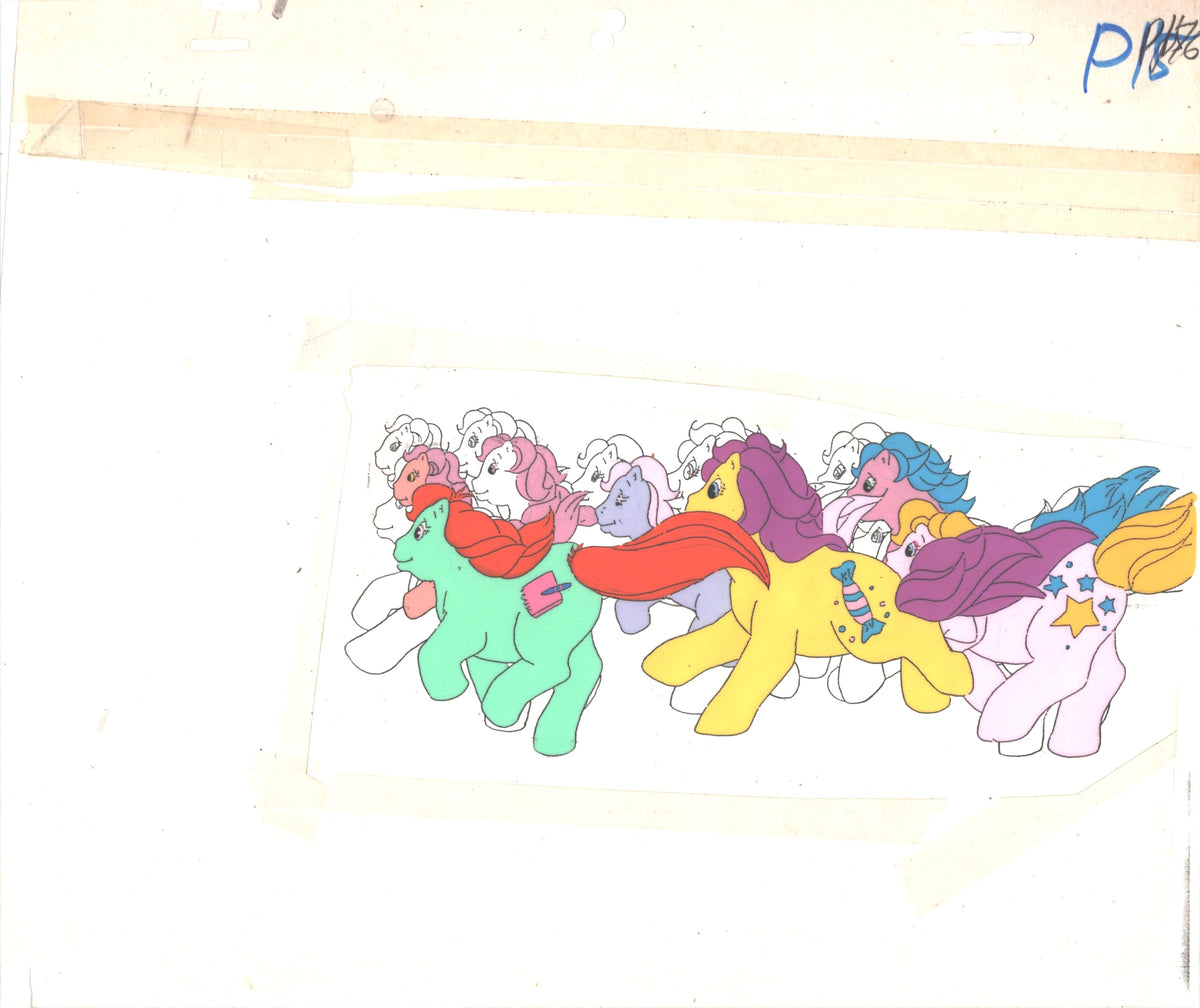 Sunbow Animation Style My Little Pony Original Production Animation Cel Hasbro Sunbow 1980s o ...