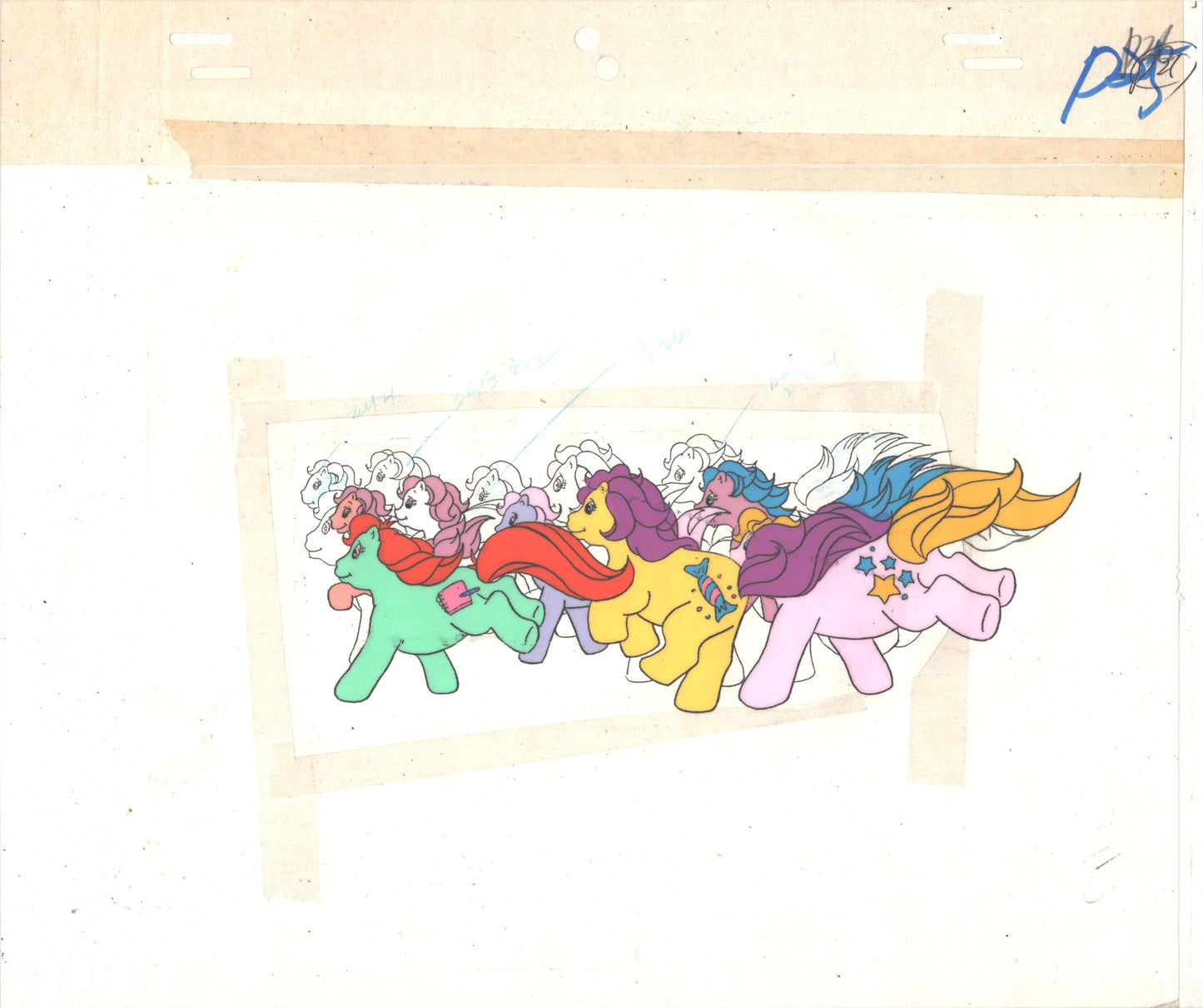 My Little Pony Original Production Animation Cel Hasbro Sunbow 1980s or 90s Used to Make the Cartoon G-P25