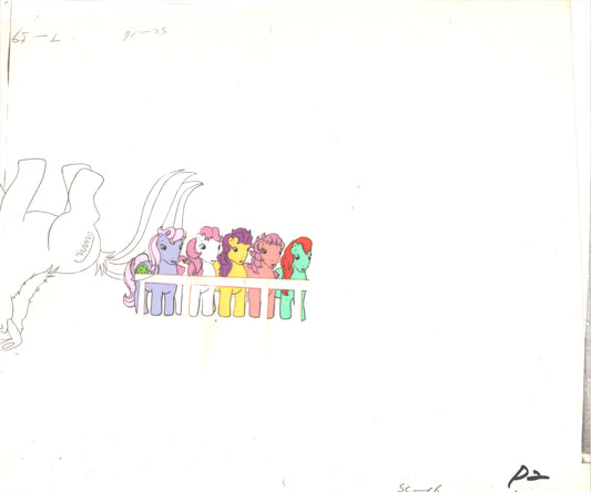 My Little Pony Original Production Animation Cel Hasbro Sunbow 1980s or 90s Used to Make the Cartoon J-P2