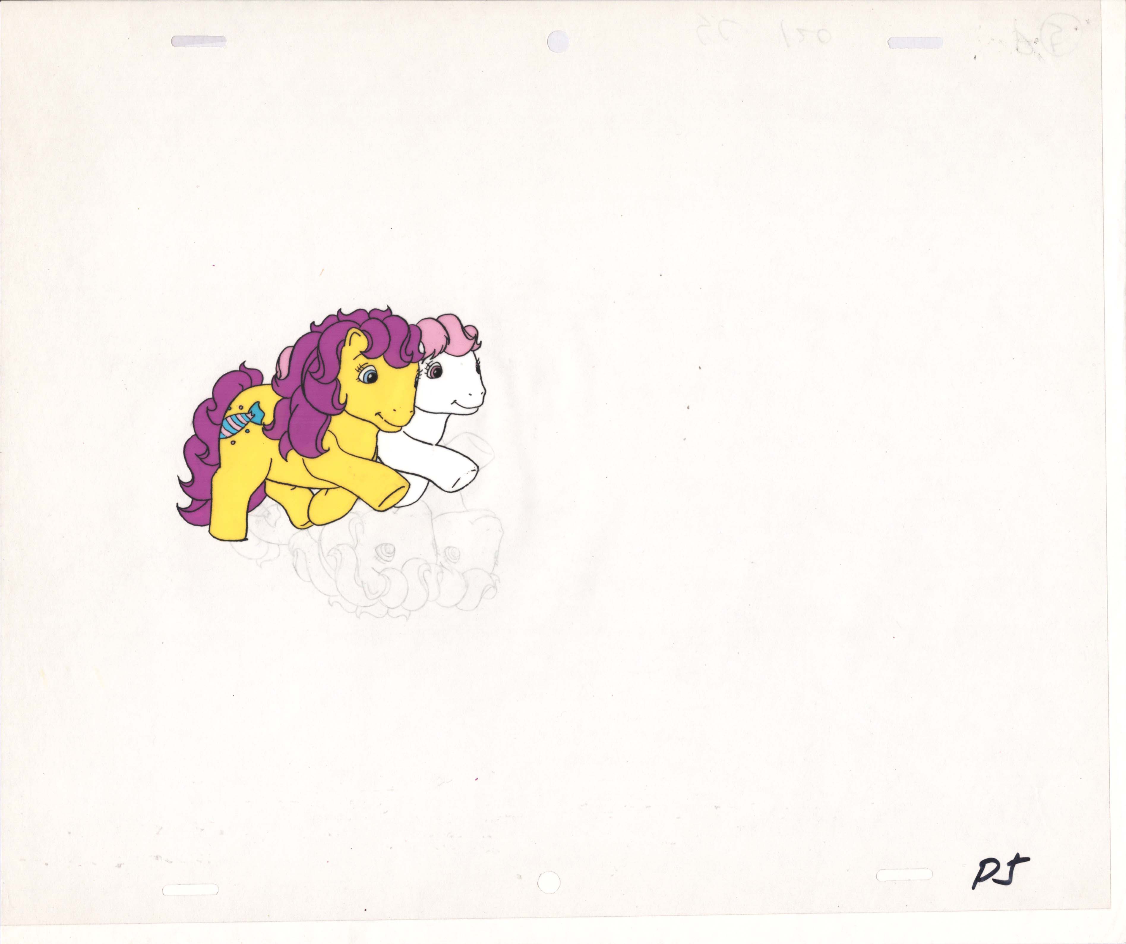 Sunbow Animation Style My Little Pony Original Production Animation Cel Hasbro Sunbow 1980s o ...