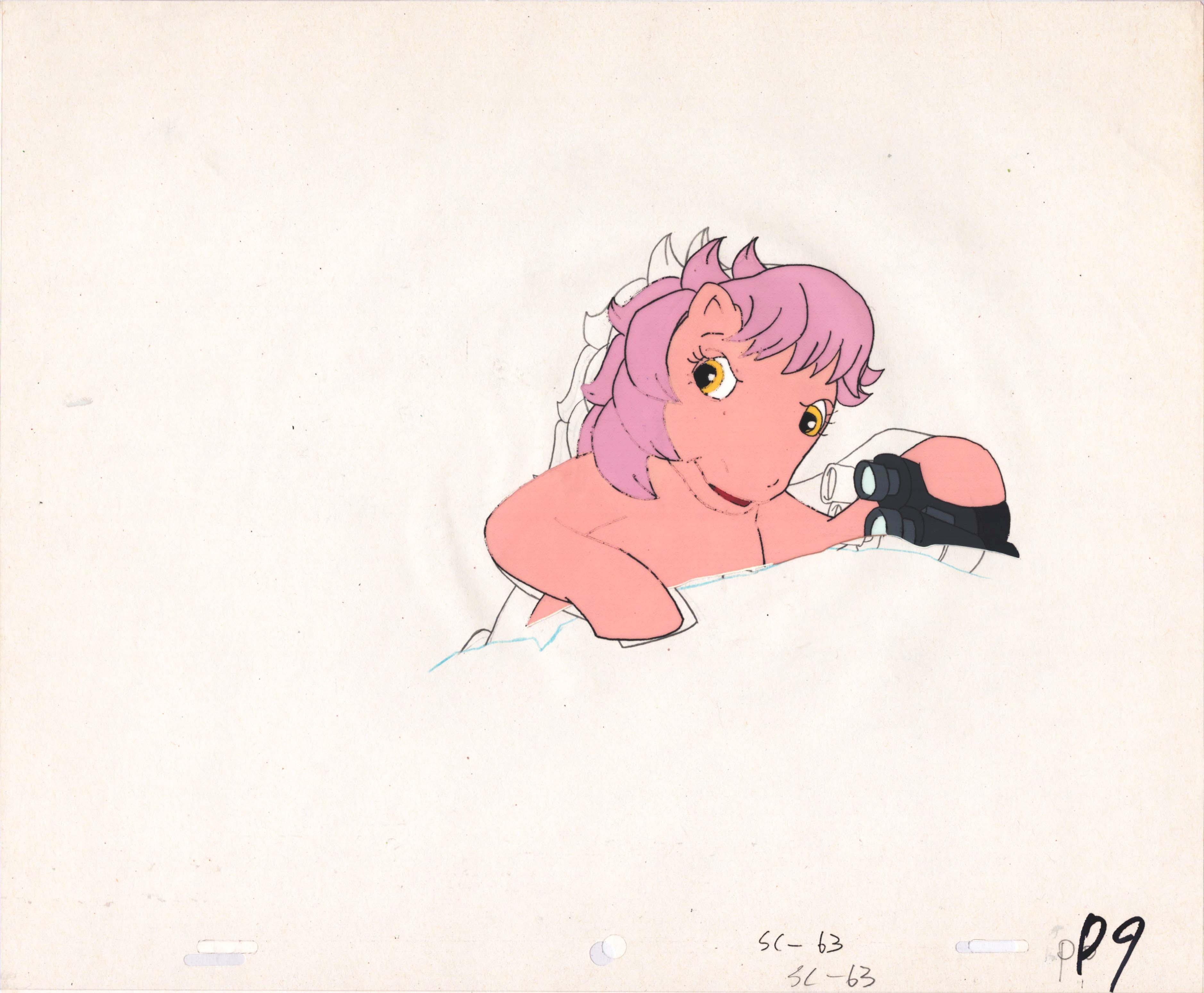 Sunbow Animation Style My Little Pony Original Production Animation Cel Hasbro Sunbow 1980s o ...