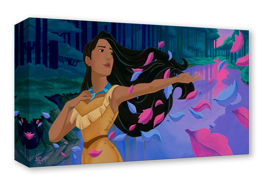 Pocahontas Walt Disney Fine Art Jean Salvatore Limited Edition of 1500 TOC Treasures on Canvas Print Belle - A World Unseen