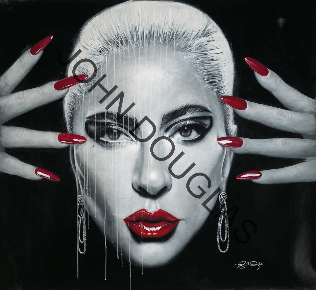 John Douglas SIGNED Drummer for Aerosmith Poker Face Limited Edition Canvas Print of Lady Gaga - Choose Your Edition