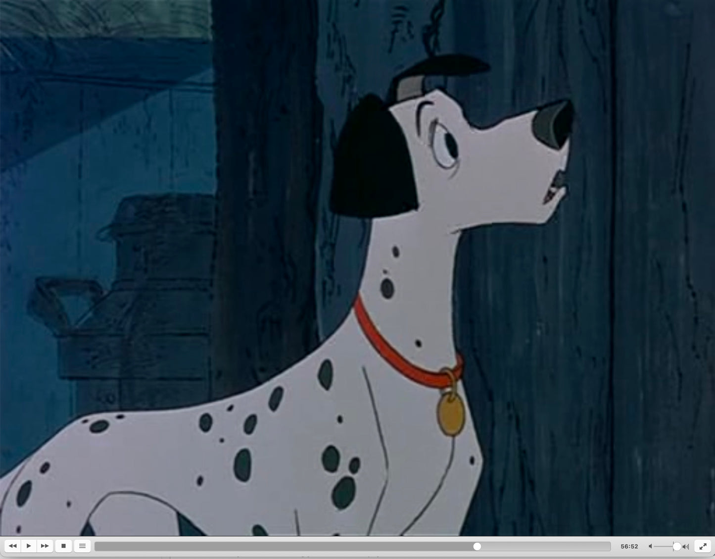 101 Dalmatians Pongo Art Corner Walt Disney Production Animation Cel 1961 C-KO