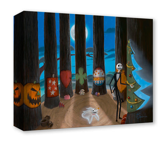 Nightmare Before Christmas Walt Disney Fine Art Michael Provenza Limited Ed of 1500 Treasures on Canvas Print TOC - Tree for All Seasons