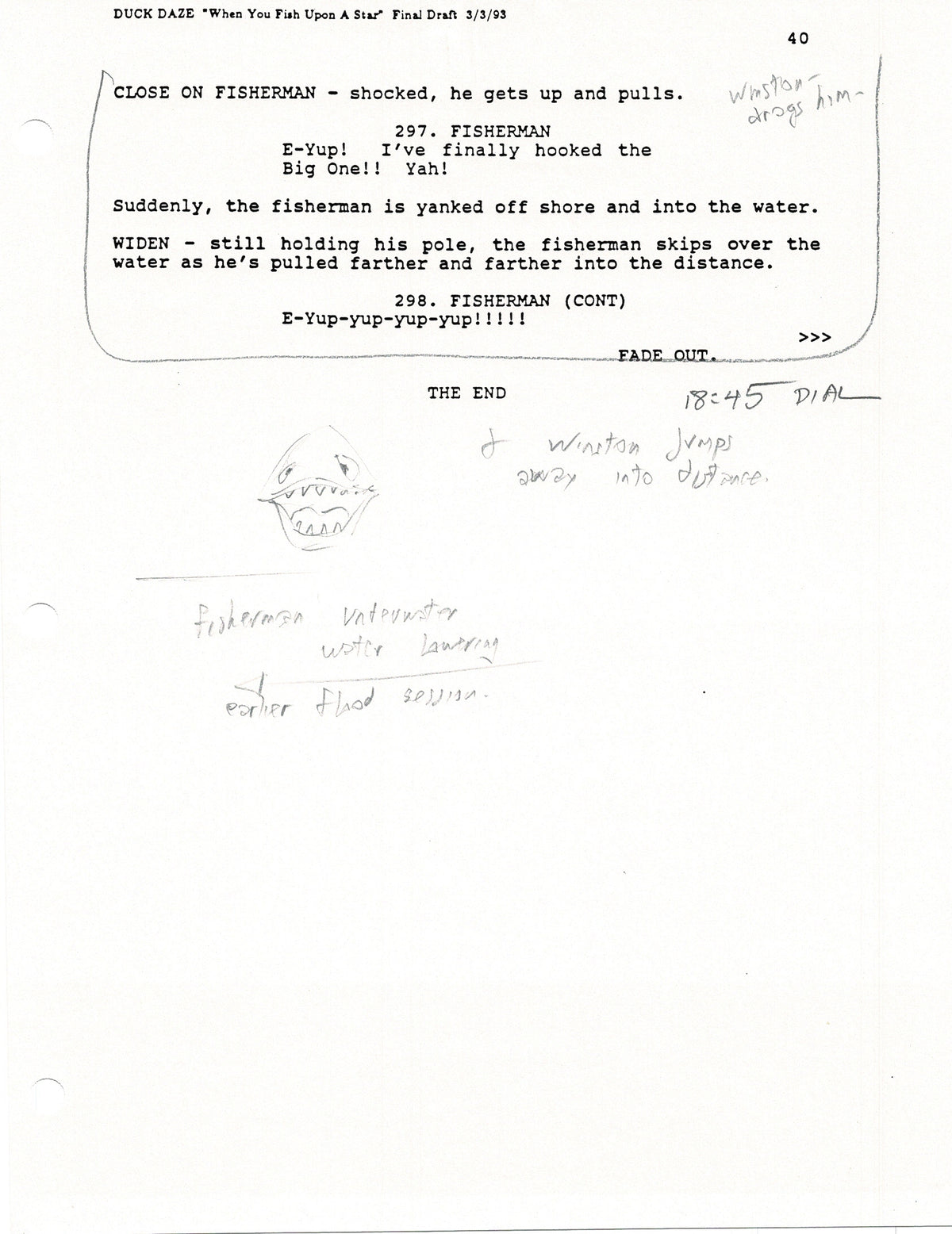 Animation Script Page Example Of An Animation Script