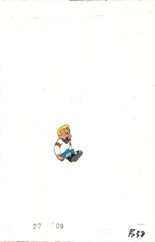 Scooby Doo Pup Hanna Barbera 88-91 Production Animation Cel Fragment Fred r38