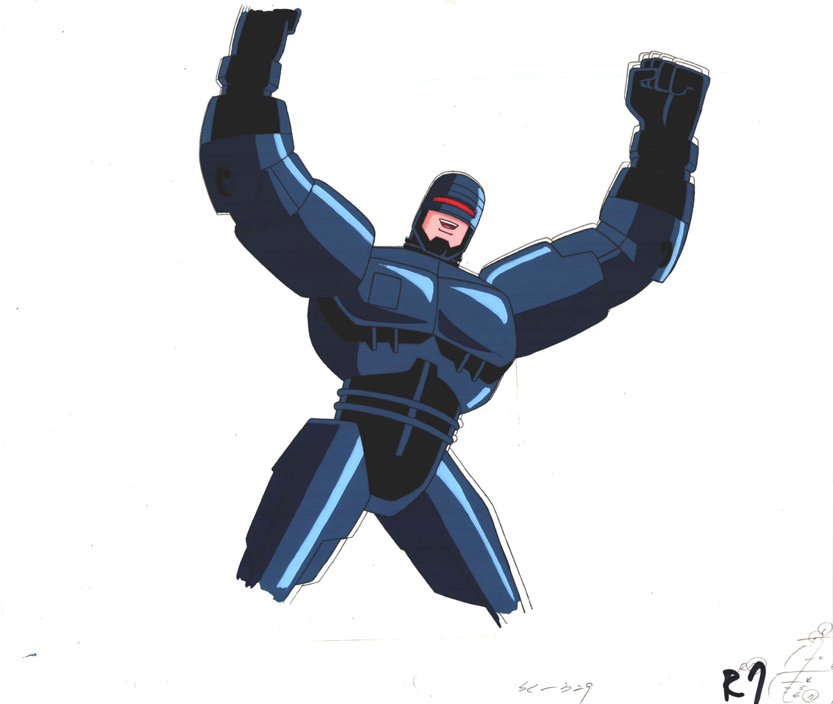 Robocop Commando Robocop Alpha Commando Animation Production Cel MGM 1998-99 A-r9 ...