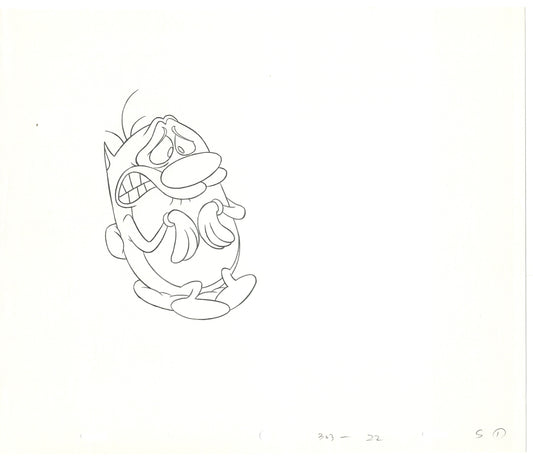 Ren and Stimpy Production Animation Cel Drawing Nickelodeon 1994 B-01