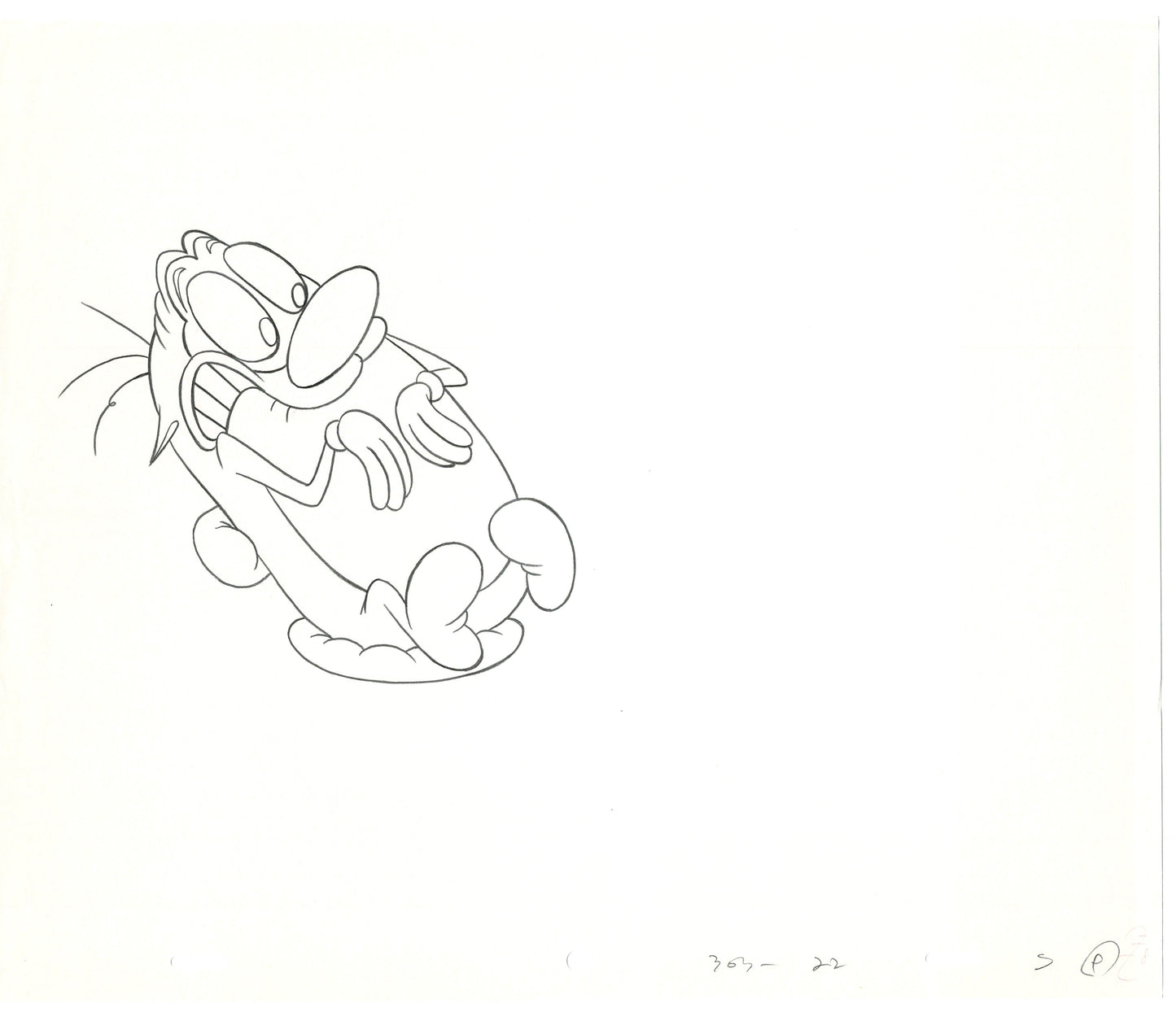 Ren and Stimpy Production Animation Cel Drawing Nickelodeon 1994 B-02
