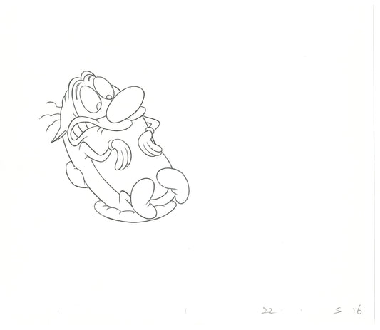Ren and Stimpy Production Animation Cel Drawing Nickelodeon 1994 B-07