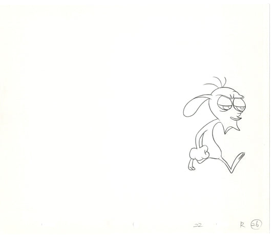 Ren and Stimpy Production Animation Cel Drawing Nickelodeon 1994 C-02