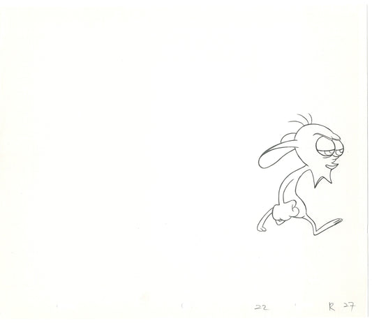 Ren and Stimpy Production Animation Cel Drawing Nickelodeon 1994 C-03