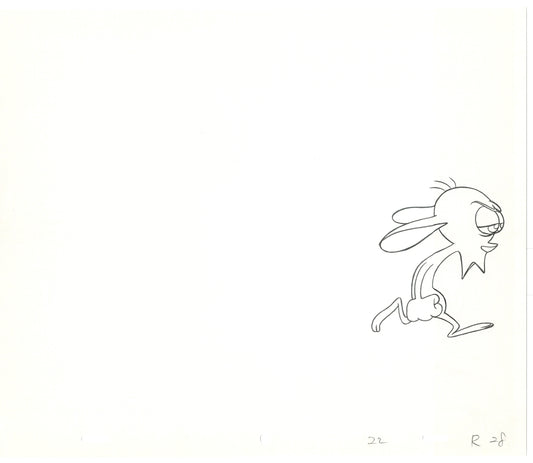 Ren and Stimpy Production Animation Cel Drawing Nickelodeon 1994 C-04