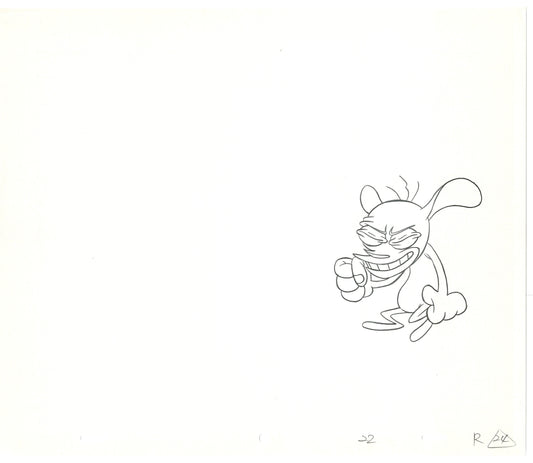Ren and Stimpy Production Animation Cel Drawing Nickelodeon 1994 C-11