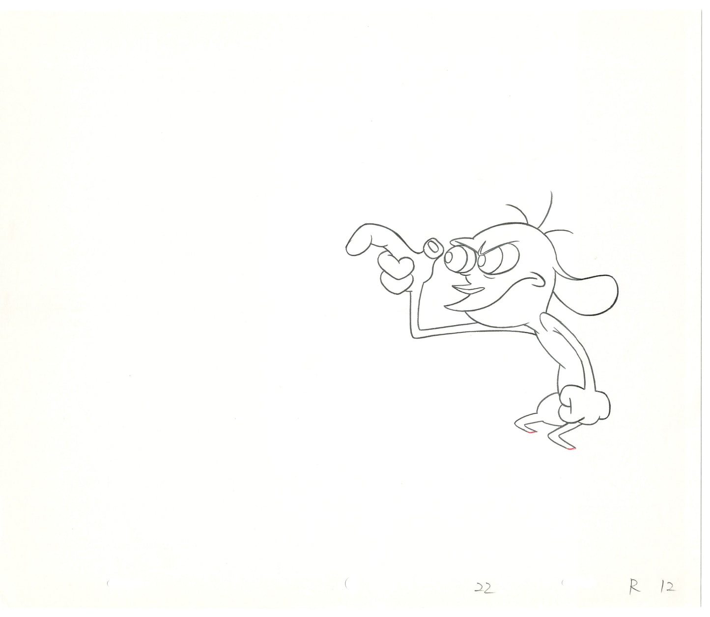 Ren and Stimpy Production Animation Cel Drawing Nickelodeon 1994 C-13