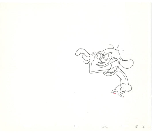 Ren and Stimpy Production Animation Cel Drawing Nickelodeon 1994 C-19