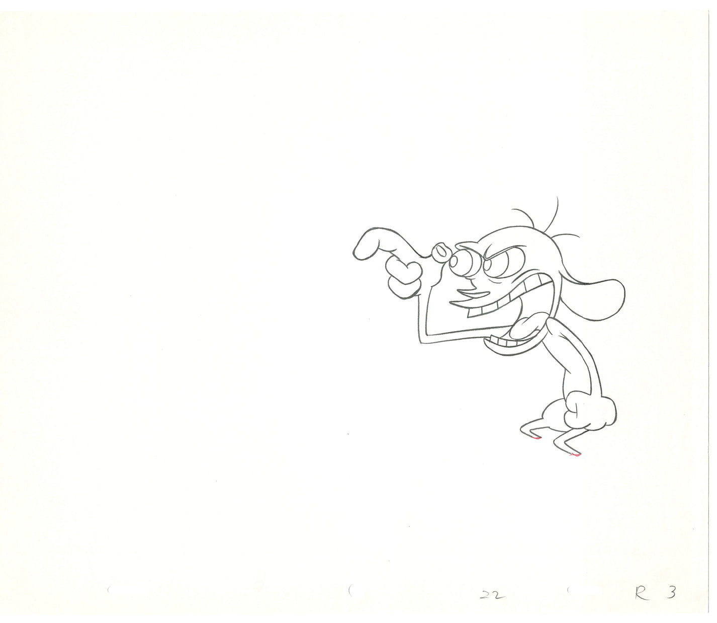 Ren and Stimpy Production Animation Cel Drawing Nickelodeon 1994 C-19 ...