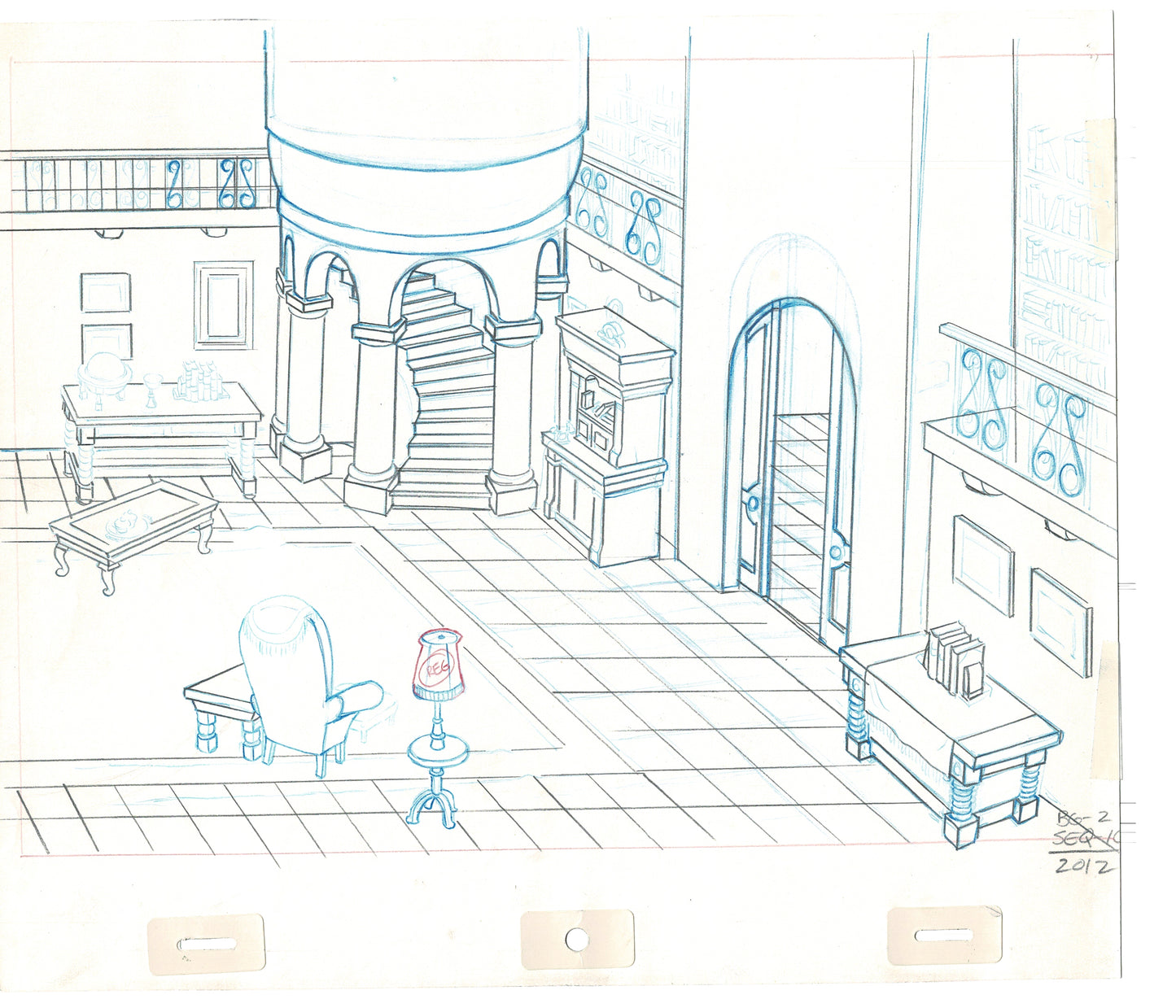 Rock Odyssey 2 LOT Production Animation Background Drawings Hanna-Barbera 1987 d17-18