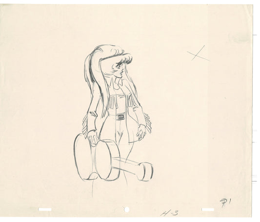 Rock Odyssey Laura Peggy Sue Production Animation Cel Drawing Hanna-Barbera 1987 sg5