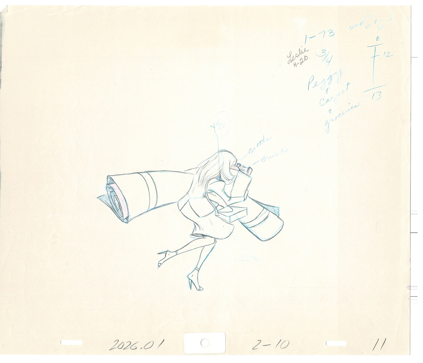 Rock Odyssey Laura Peggy Sue Production Animation Cel Drawing Hanna-Barbera 1987 sg6