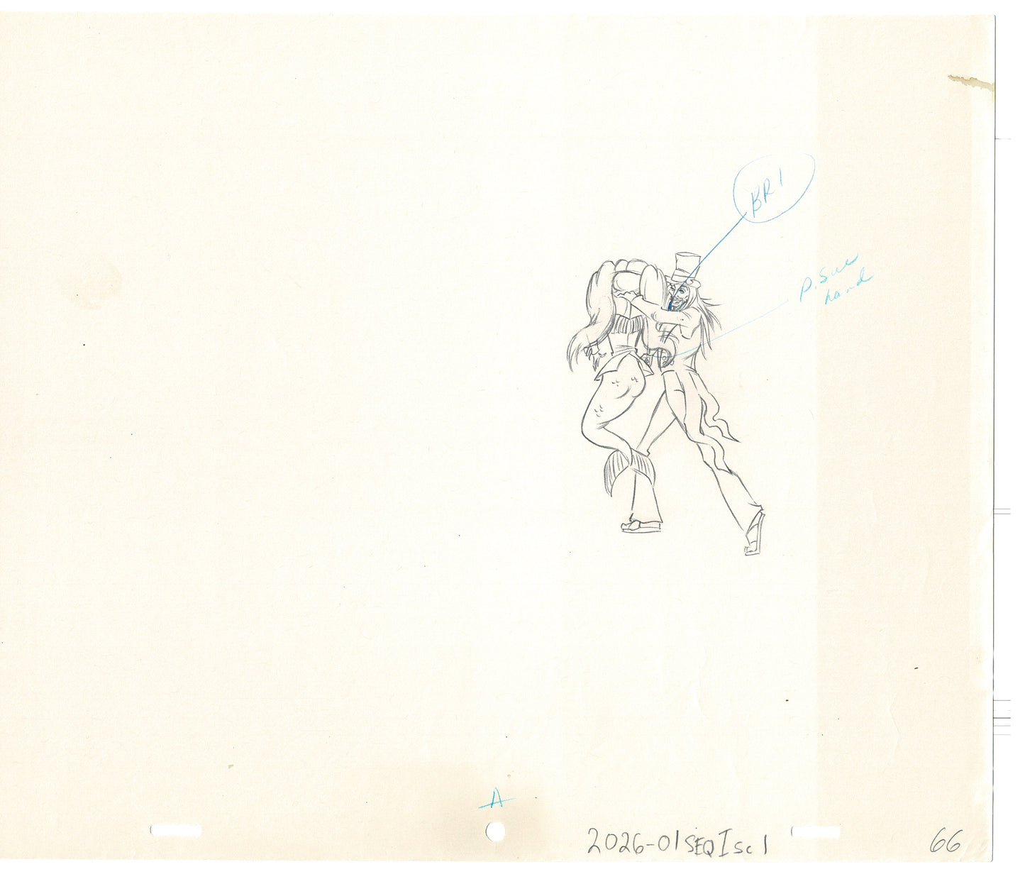 Rock Odyssey 2 LOT Production Animation Cel Drawings Hanna-Barbera 1987 c16-17