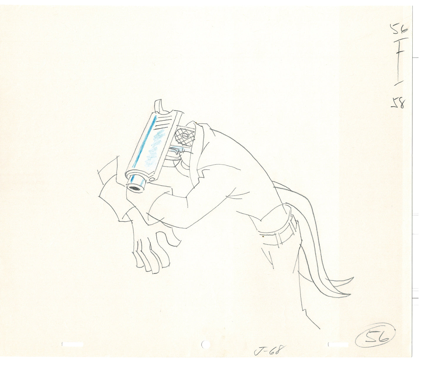 Rock Odyssey 2 LOT Production Animation Cel Drawings Hanna-Barbera 1987 c16-17