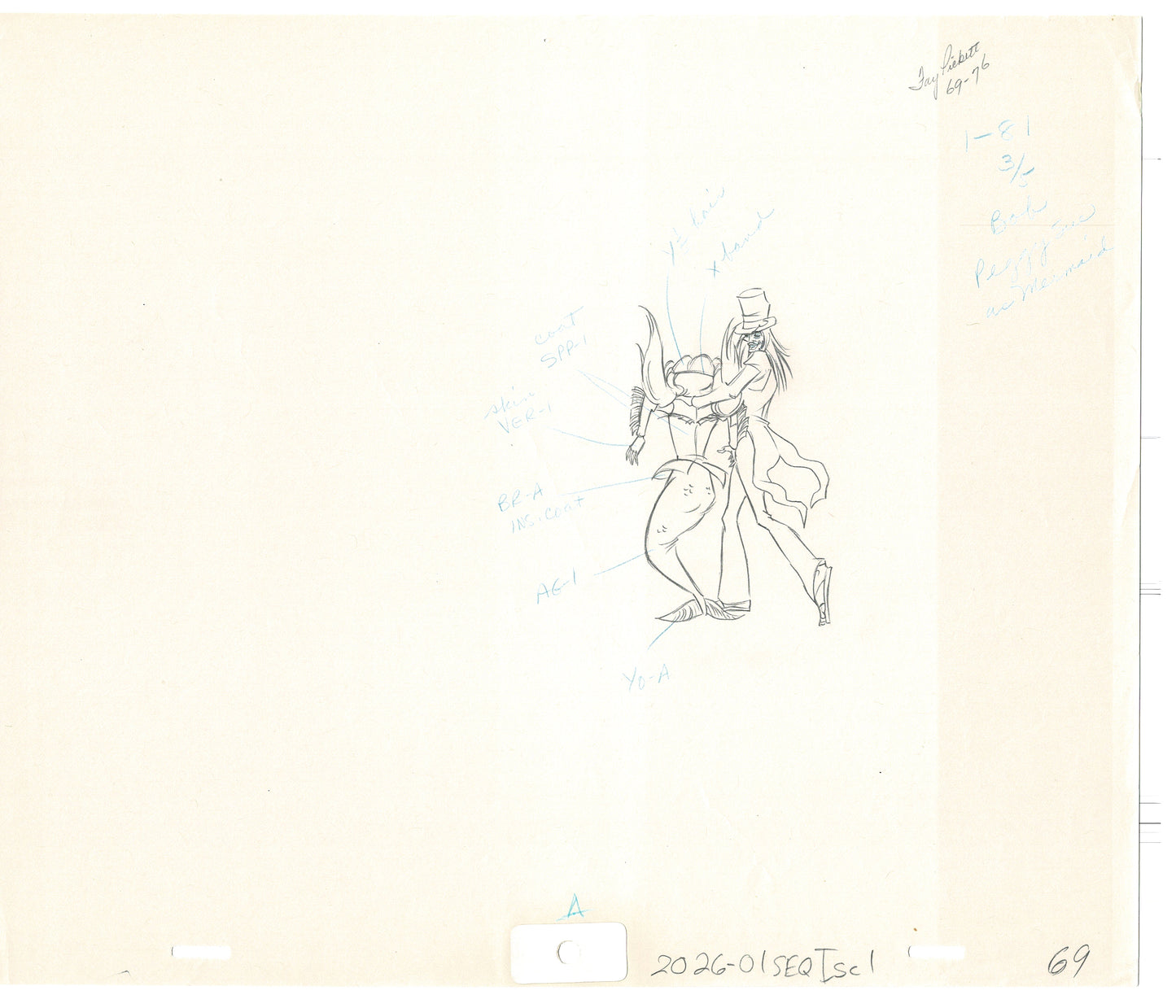 Rock Odyssey 2 LOT Production Animation Cel Drawings Hanna-Barbera 1987 c18-19