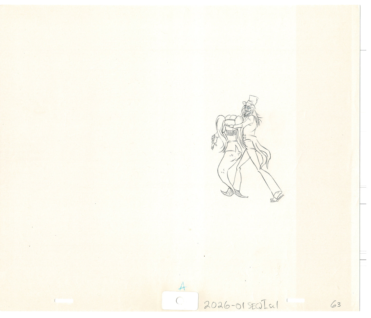 Rock Odyssey 2 LOT Production Animation Cel Drawings Hanna-Barbera 1987 c30-31