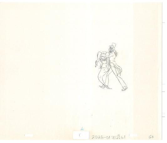 Rock Odyssey 2 LOT Production Animation Cel Drawings Hanna-Barbera 1987 c30-31