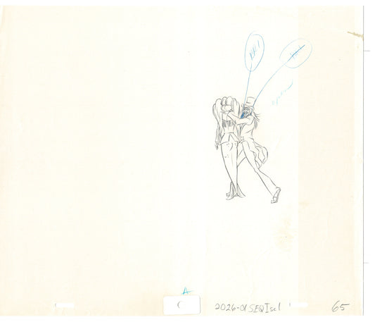 Rock Odyssey 2 LOT Production Animation Cel Drawings Hanna-Barbera 1987 c34-35