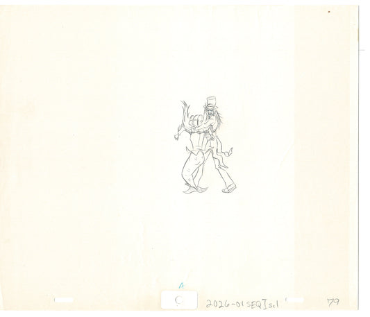 Rock Odyssey 2 LOT Production Animation Cel Drawings Hanna-Barbera 1987 c42-43