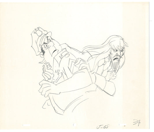 Rock Odyssey 2 LOT Production Animation Cel Drawings Hanna-Barbera 1987 c46-47