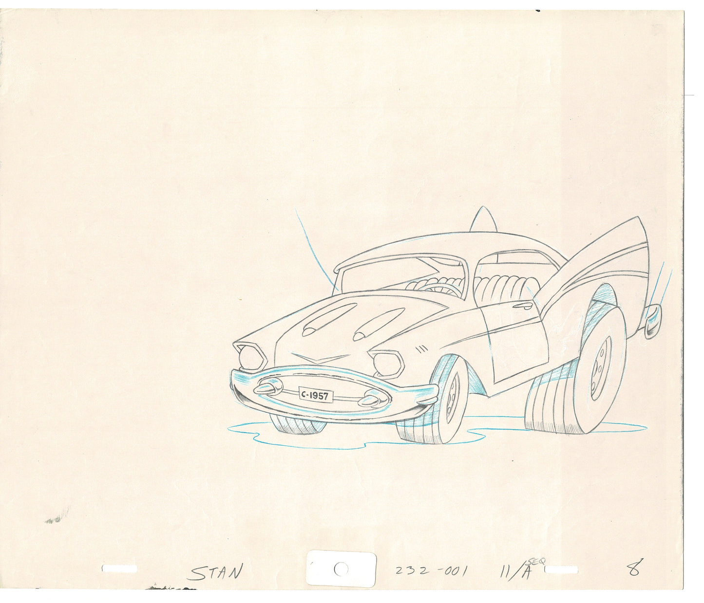 Rock Odyssey 2 LOT Production Animation Cel Drawings Hanna-Barbera 1987 c46-47