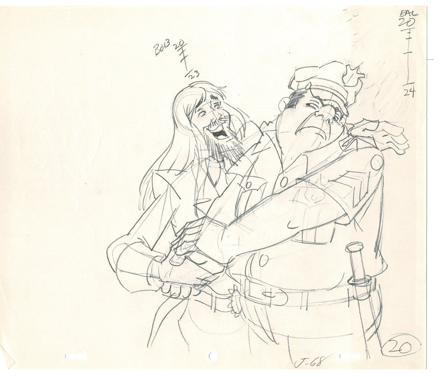 Rock Odyssey 2 LOT Production Animation Cel Drawings Hanna-Barbera 1987 c50-51